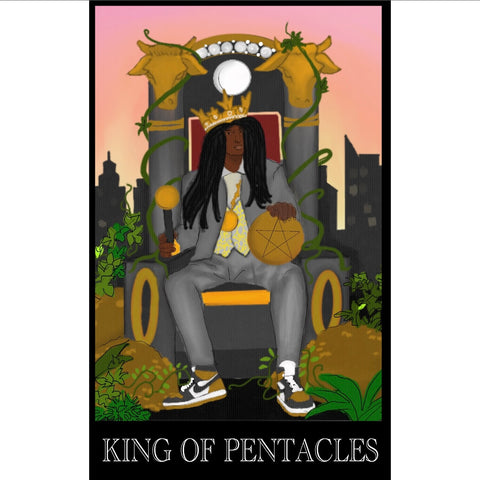 Black King of Pentacles (Print)